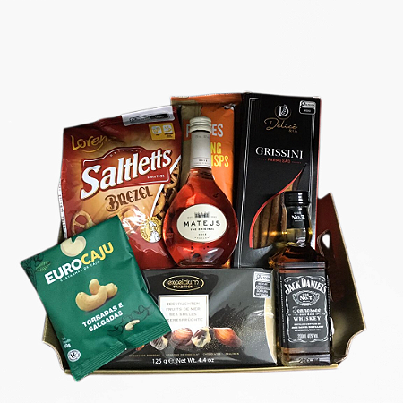 Cesta Vinho + Whisky