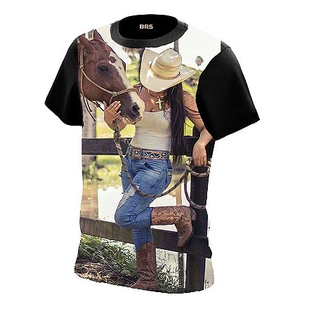 Camiseta Country Cowgirl Cowboy Domadora