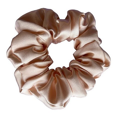 Scrunchie de Cetim Anti Frizz - Xuxinha Cor Pérola