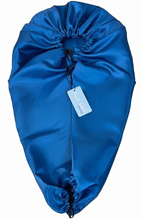 Touca de Cetim Alongada Anti Encolhimento - Simples - Azul Turquesa