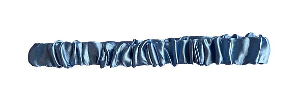 Tiara de Cetim -  Faixa de cabelo multifuncional - Azul Bebê