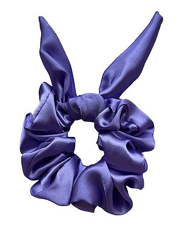 Scrunchie de Cetim Lacinho Anti Frizz- Lilás Escuro