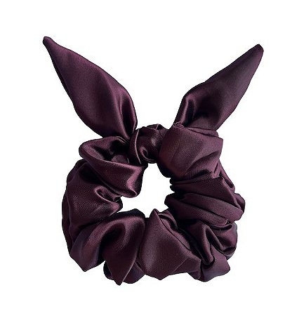 Scrunchie de Cetim Lacinho Anti Frizz- Vinho