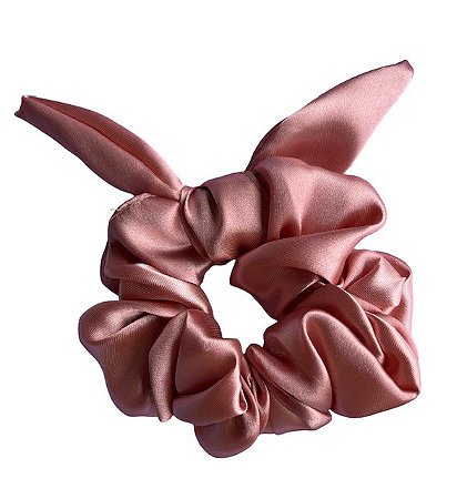 Scrunchie de Cetim Lacinho Anti Frizz- Rosé