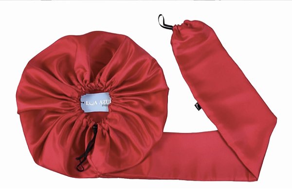 Touca Difusora Secadora Anti Frizz - Simples - Vermelho