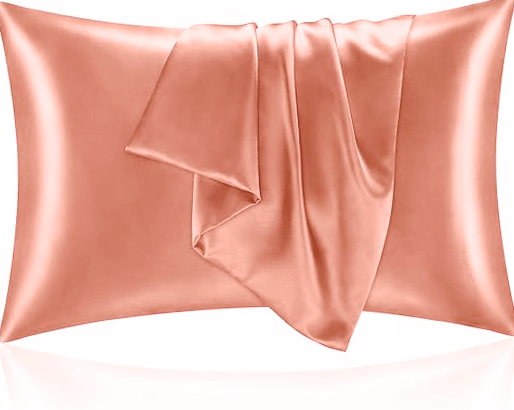 Fronha de Cetim Anti Frizz Premium Extra Brilho 50 X 70  (1 unidade) Cor Rosé