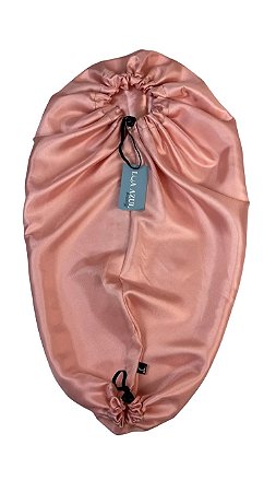 Touca de Cetim Alongada Anti Encolhimento - Simples - Rosé