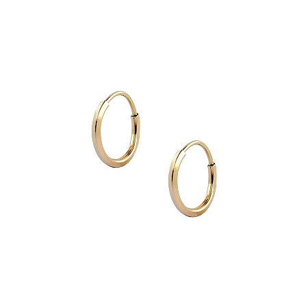 Brinco Argola 0,9cm Ouro 18k Baby