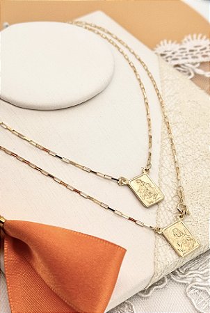 Escapulário Unissex  Reforçado em Ouro 18K