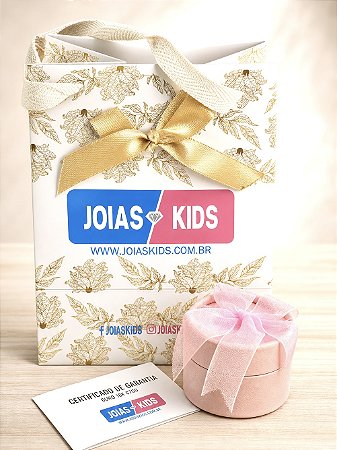 Corrente Infantil em Ouro 18k com Pingente Coroa-Princesa