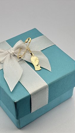 Alfinete Ouro 18k Milagrosa