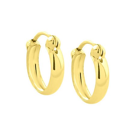 Brinco de Argola de Ouro 18K Tamanho P