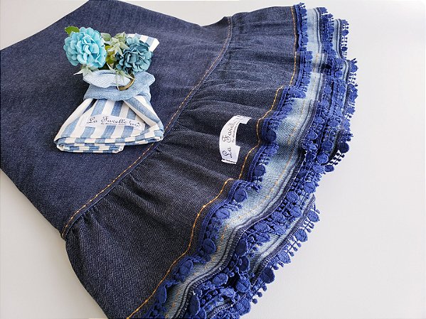 Toalha redonda 170 cm . Toalha jeans redonda