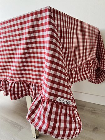 Toalha de mesa . Toalha xadrez retangular 210 X 170 cm