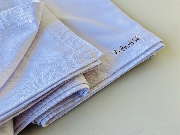 Toalha mesa retangular linho misto branco