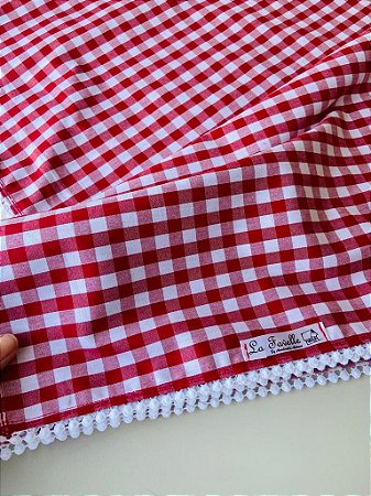 toalha de mesa xadrez retangular
