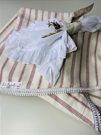 Toalha linho redonda 215 cm