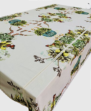 Toalha de mesa retangular grande