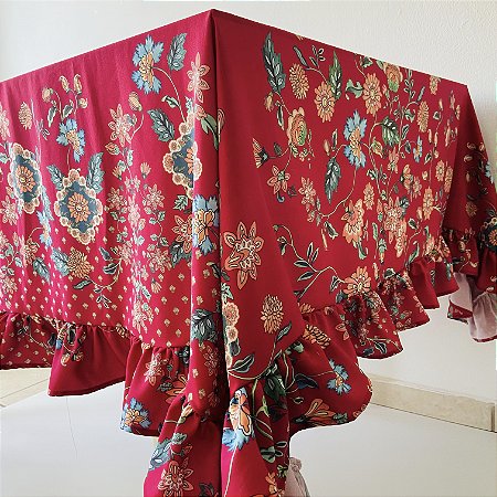Toalha de mesa floral são joão