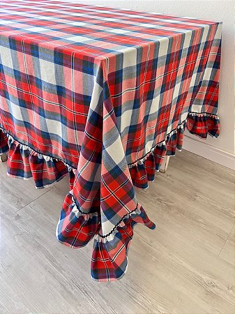 Toalha de mesa xadrez Quadrada