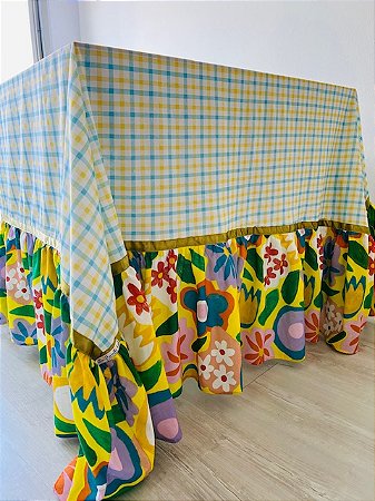 Toalha de mesa para festa junina . Tecido 100% algodão