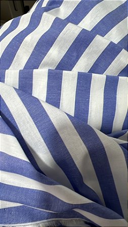toalha de mesa listrada azul e branco  Daiane