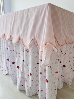 Toalha mesa festa jardim encantado 180 x 80 x 80 cm