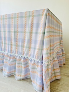 Toalha mesa xadrez 460 x 270 cm