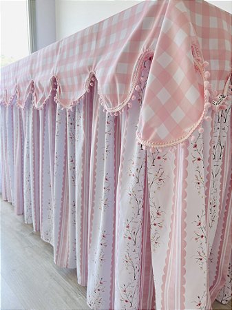 Toalha mesa festa jardim encantado 180 x 78 x 75