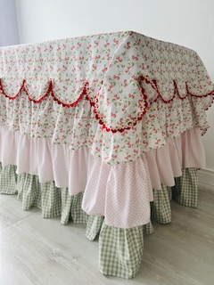 Toalha de mesa festa aniversário morango 180 x 80 x76 cm