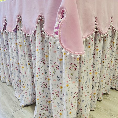 Toalha de mesa aniversário jardim 300 x100 x 80cm