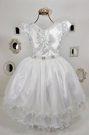 vestido social infantil para formatura