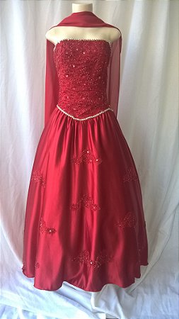 vestido de cetim bucol