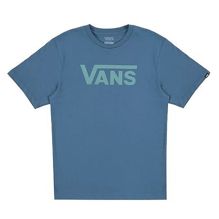 Camiseta Vans logo blue coral