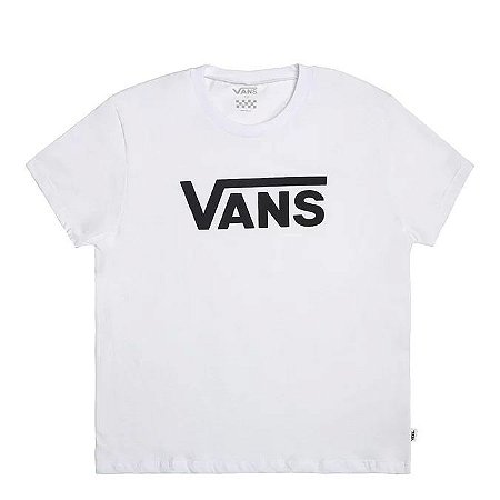 Camiseta Vans logo branca infantil