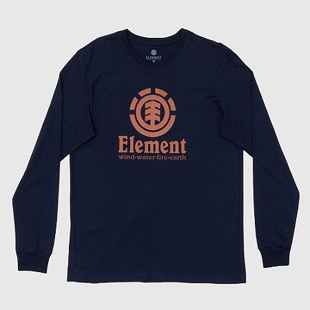 Camiseta  Element Manga Longa Vertical
