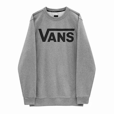 Moletom Vans Classic Crew Ll Cement Heather Black