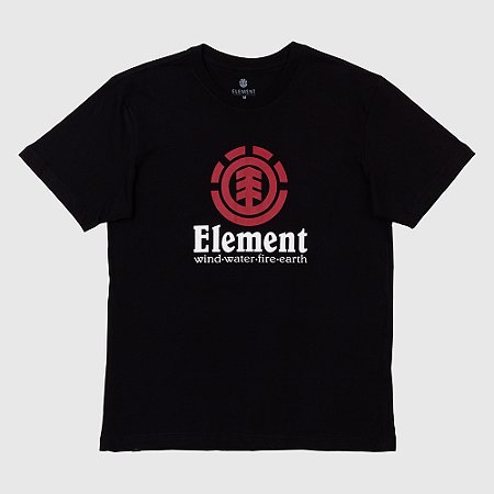 Camiseta Element vertical Logo black infantil