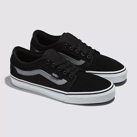 TÊNIS VANS SKATE CHUKKA LOW SIDESTRIPE BLACK GRAY WHITE