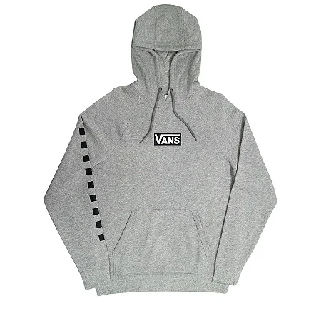 Moletom Vans Versa Standard Hoodie Cement Heather Checkerboard