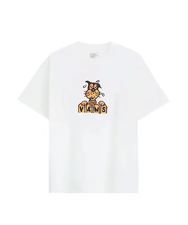 Camiseta Vans Waffles The Dog SS White