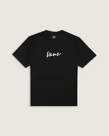 Camiseta Vans Classic Script SS Black White