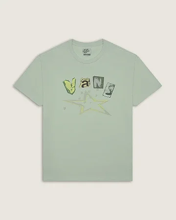 Camiseta Vans Ss Perforate Os Gray Olive