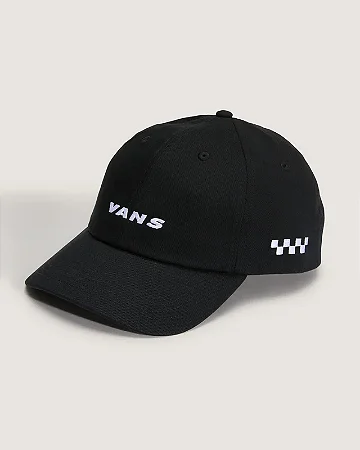 Boné Vans Check Side Curved Bill Jockey Black