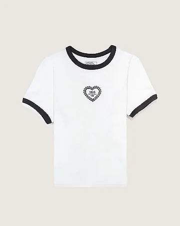 Camiseta Vans Manga Curta Lacey Daze White