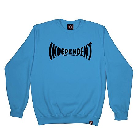 Moletom Careca Span Logo Crew Independent Azul