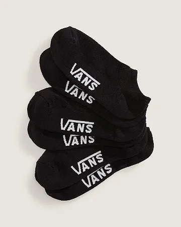 Meia Vans Classic Kick Black (3 pares )