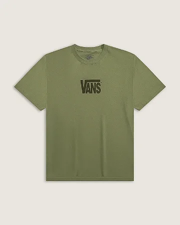 Camiseta Vans Manga Curta Stretch Logo Soft Sage