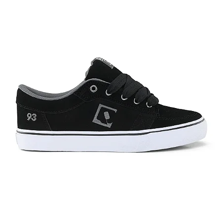 Tênis QIX 93 Ninety Three Vulcan 07 Preto e Chumbo