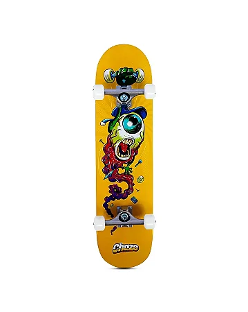 Skate Montado Iniciante Chaze - Monster Amarelo